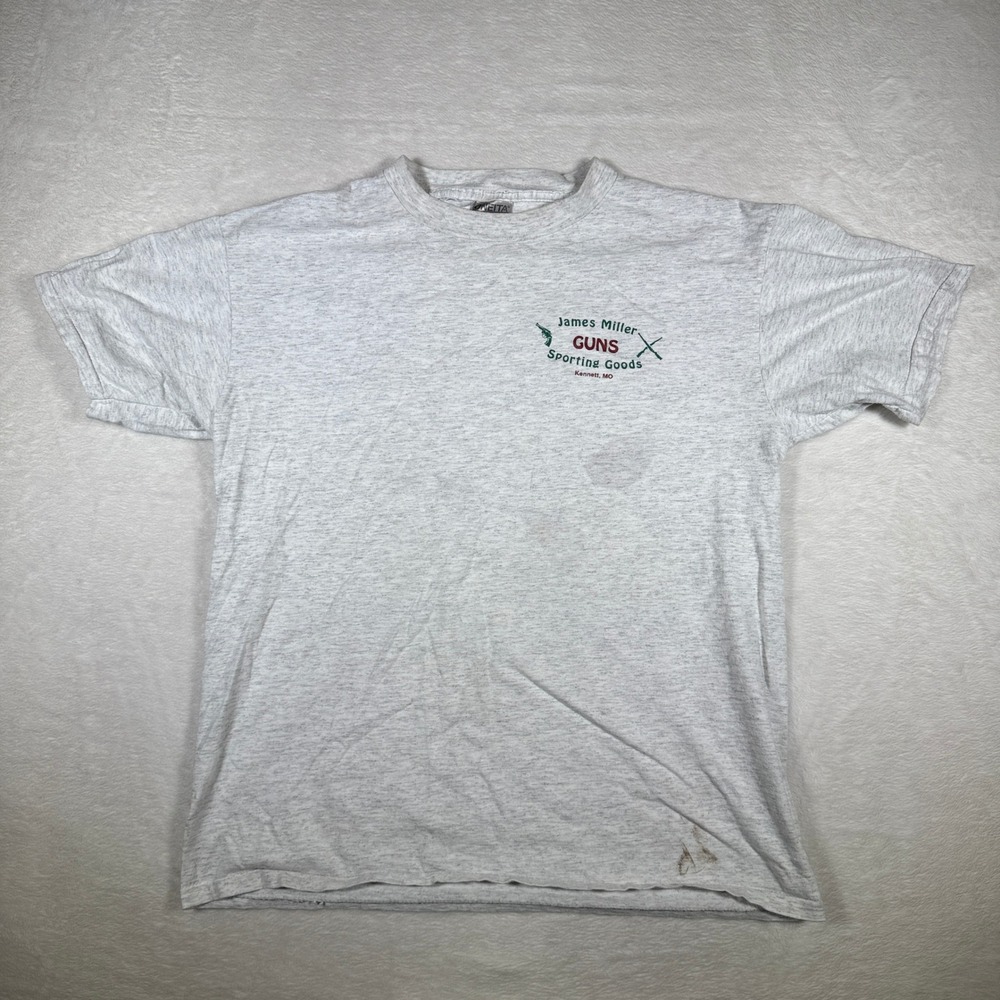 Vintage James Miller Guns Sporting Goods T Shirt Large‎ Mens Graphic Duck Tee